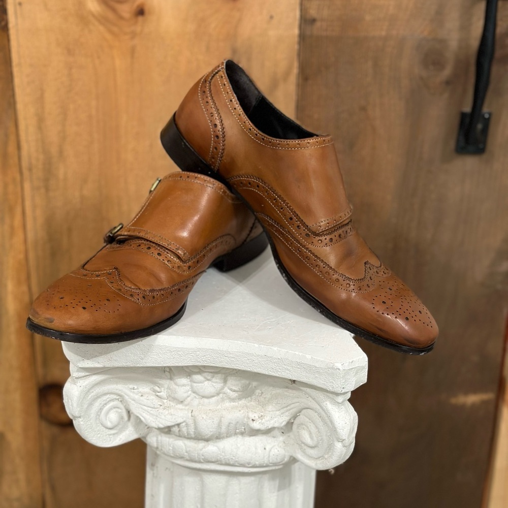 Men's gorgeous Brown Leather Dress Shoes Giorgio Brutini size 11.5